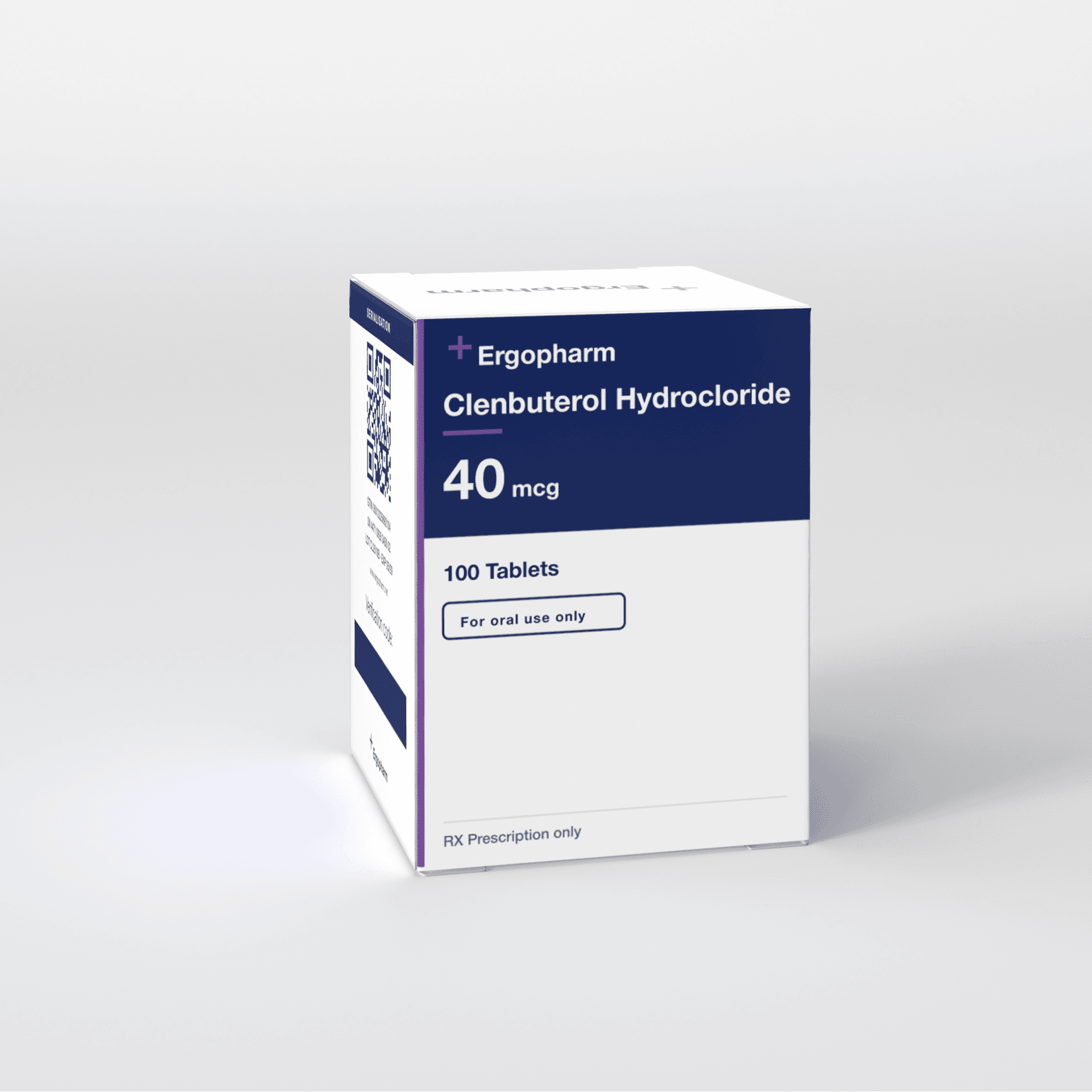 Clenbuterol Hydrochloride 40 mcg — Ergopharm carton